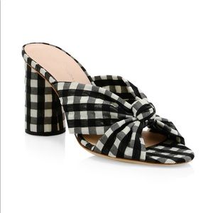 Loeffler Randall “Coco” Knot Gingham *NEW* sz 7.5